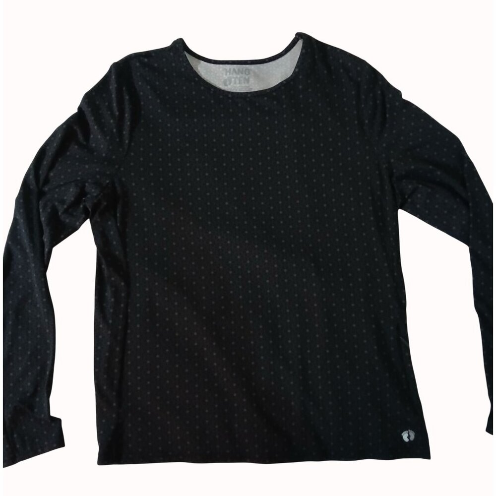 Hang Ten Womens Black Long Sleeve Rash Sun Protection Size XL A - Picture 6 of 13